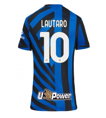 Inter Milan Lautaro Martinez #10 Primera Equipación Mujer 2024-25 Manga Corta